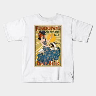 Feigenspan's Bock Beer Vintage Poster 1890s Kids T-Shirt